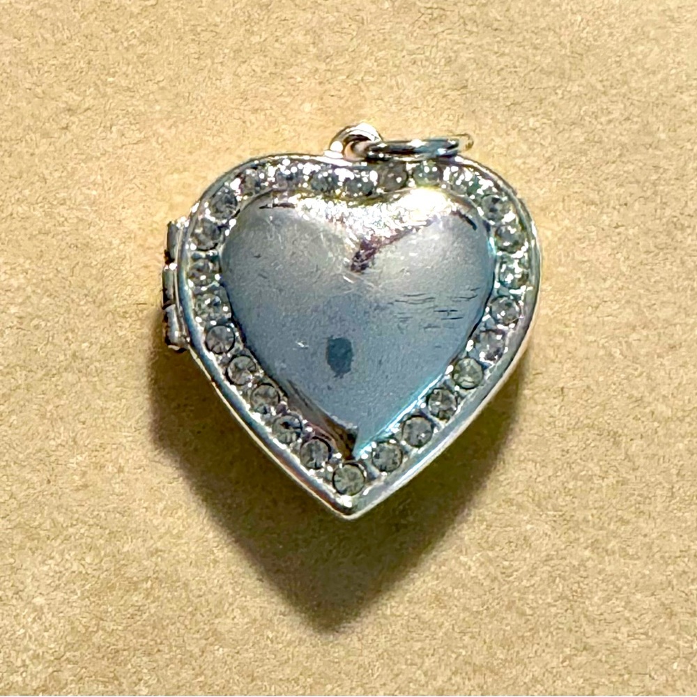 Silver Puffy Heart Locket